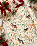 Pop the bubbly, and bring the dogs Christmas Gift Wrap 🥂🐾